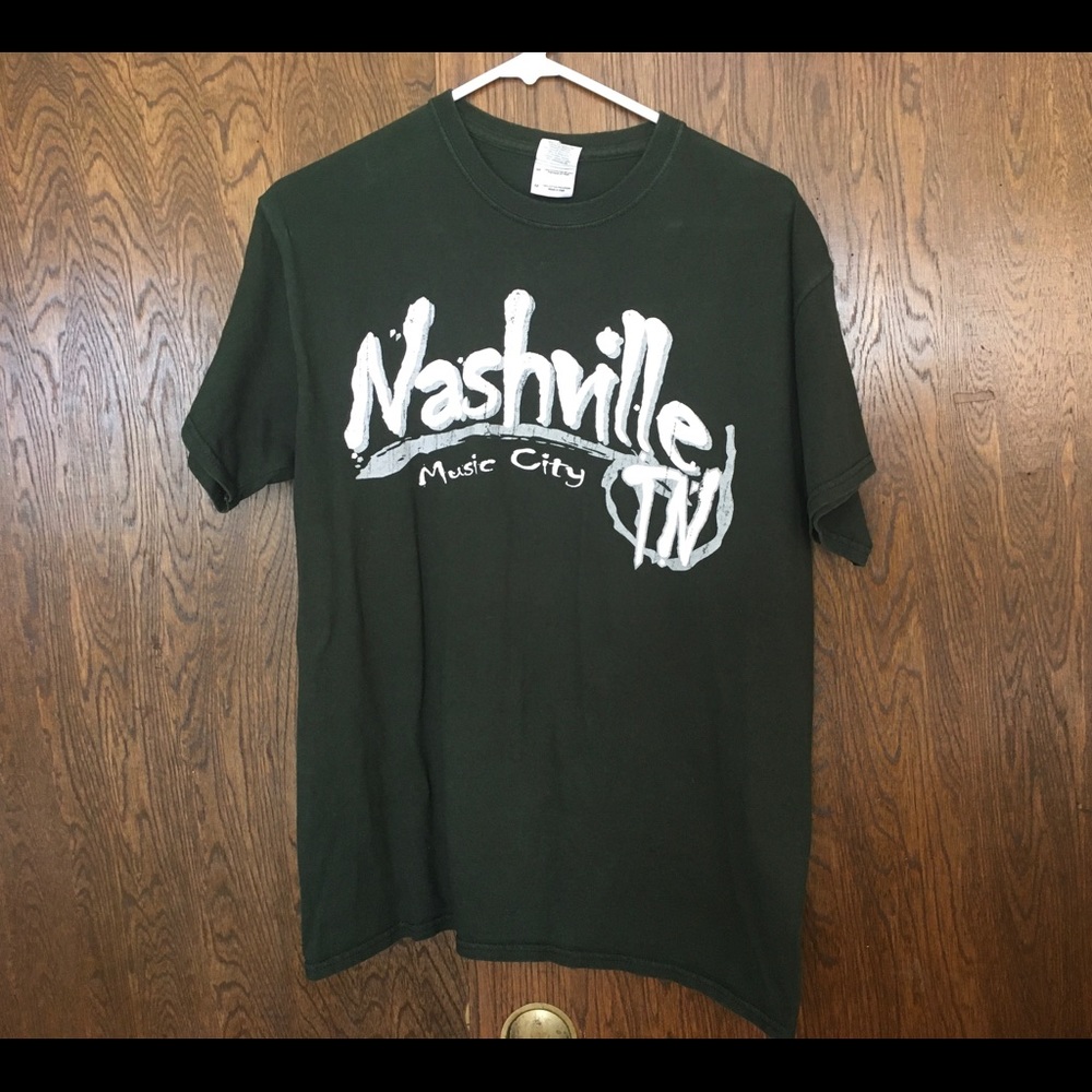 Nashville TN Music City T-Shirt - Green - M